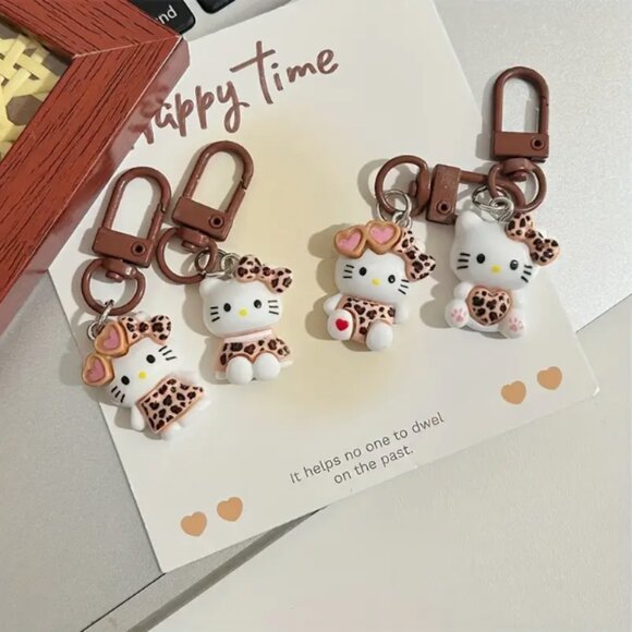 🍏50% OFF/3+...6-pcs Set of Cute Hello Kitty Bag Charms - Picture 5 of 10
